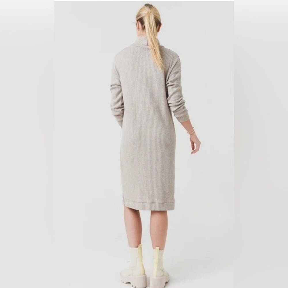 BB Dakota Steve Madden Melt Mountain Mock Neck Long Sleeve Sweater Dress Size L - Picture 3 of 9
